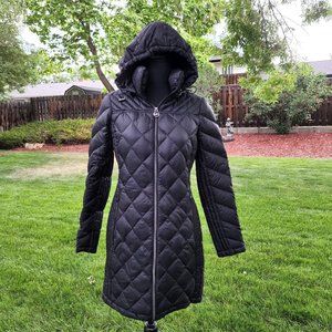 Michael Kors Packable Down Fill Lightweight Coat Size Small - Black